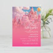Invitation Candyland World Babyshower (Debout devant)