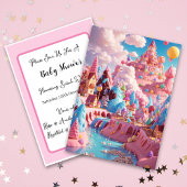 Invitation Candyland World Babyshower