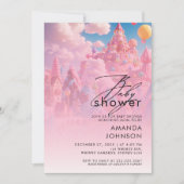 Invitation Candyland World Babyshower (Devant)