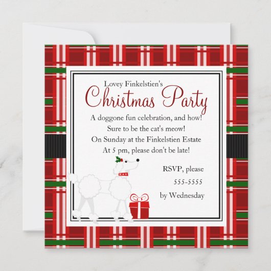 Invitation Canicule de Noël et Plaid ! (Devant)