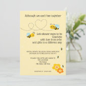 Invitation Cant Be Together Baby shower by Mail (Debout devant)