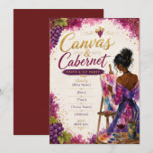 Invitation Canva & Cabernet (Devant / Derrière)