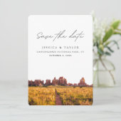 Invitation Canyonlands National Park Sauvegarder la Date (Debout devant)