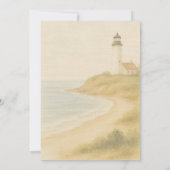 Invitation Cap Cod Coastal Watercolor Destination Wedding  (Dos)