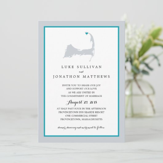 Invitation Cap Cod de Provincetown | MARIAGE (Debout devant)