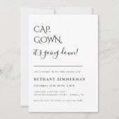 Invitation Cap Gown It's Going Down Graduation Party (Devant)
