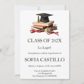 Invitation cap graduation invite (Devant)