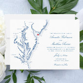 Invitation Cape May New Jersey Shore Mariage