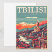 Invitation Capitale de la Géorgie de Tbilissi, Cadeaux souven (Devant / Derrière)