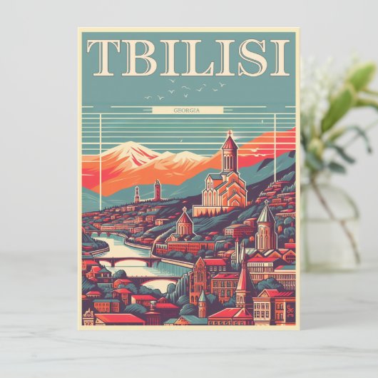 Invitation Capitale de la Géorgie de Tbilissi, Cadeaux souven (Debout devant)