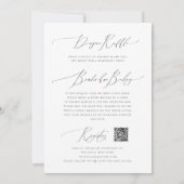 Invitation Capricieux Neutre | Tout en Un Baby Shower Photo (Dos)