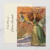 Invitation Capricorn Femme Chèvre Whimsical Amusant (Devant / Derrière)