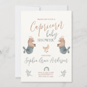 Invitation Capricorn Panneau Zodiac baby shower (Devant)