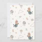 Invitation Capricorn Panneau Zodiac baby shower (Dos)