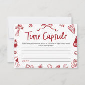 Invitation Capsule Temporelle de Jeu de Salle de Mariage Amor (Devant)