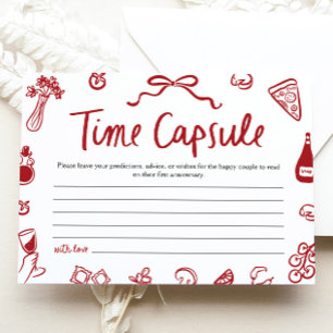 Invitation Capsule Temporelle de Jeu de Salle de Mariage Amor