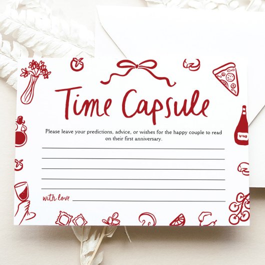 Invitation Capsule Temporelle de Jeu de Salle de Mariage Amor