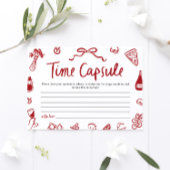Invitation Capsule Temporelle de Jeu de Salle de Mariage Amor