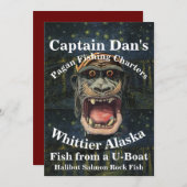 Invitation Captain Dan's Pagan Fishing Charters Whittier AK (Devant / Derrière)