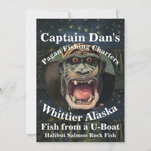 Invitation Captain Dan's Pagan Fishing Charters Whittier AK (Devant)