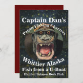 Invitation Captain Dan's Pagan Fishing Charters Whittier AK (Devant / Derrière)