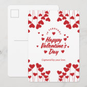 Invitation "Captivé par votre amour" – Saint-Valentin moderne (Devant / Derrière)
