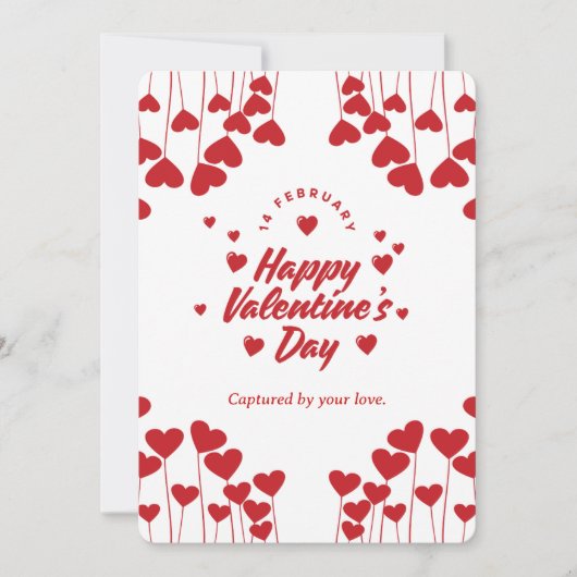 Invitation "Captivé par votre amour" – Saint-Valentin moderne (Devant)