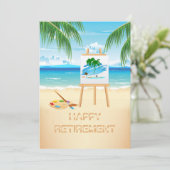 Invitation Capture d'écran de l'invitation de la fête de retr (Debout devant)