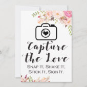 Invitation Capturez la taille du panneau d'amour 5x7" (Devant)
