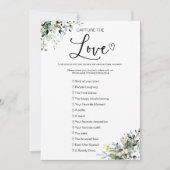 Invitation Capturez l'amour Jeu de mariage I Spy (Devant)