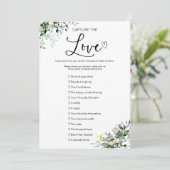 Invitation Capturez l'amour Jeu de mariage I Spy (Debout devant)
