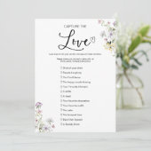 Invitation Capturez l'amour Jeu de mariage I Spy (Debout devant)