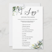 Invitation Capturez l'amour Jeu de mariage I Spy (Devant)