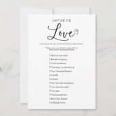 Invitation Capturez l'amour que j'espionne jeu de mariage (Devant)