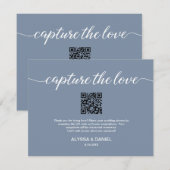 Invitation Capturez le code QR de l'amour photo de mariage à (Devant / Derrière)