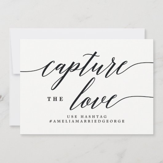 Invitation Capturez L'Instagram Love Sign - Script Moderne (Devant)