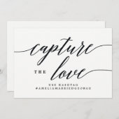 Invitation Capturez L'Instagram Love Sign - Script Moderne (Devant / Derrière)