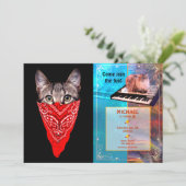 Invitation Capuchon de chat (Debout devant)