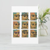 Invitation Capybara Calm Crew (Debout devant)