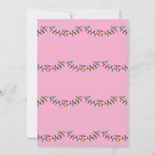 Invitation Capybara Christmas Lights Birthday Party  (Dos)