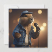 Invitation "Capybara Cowboy : Serenading the Wild West" (Dos)