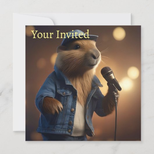 Invitation "Capybara Cowboy : Serenading the Wild West" (Devant)