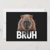 Invitation Capybara Drôle Bruh  (Devant)