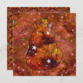 Invitation Capybara nommé Dream (Devant / Derrière)