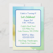 Invitation Capybara Themed Boy's Birthday Party (Dos)