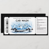 Invitation Car Wash Gift Certificate (Devant / Derrière)