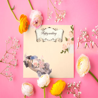 Invitation Car wedding Navy Floral Bridal Shower &Recipe All 