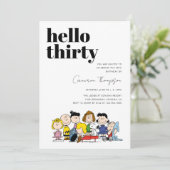 Invitation Caractères cacahuètes - 30e anniversaire (Debout devant)