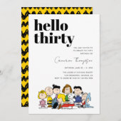 Invitation Caractères cacahuètes - 30e anniversaire (Devant / Derrière)