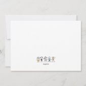 Invitation Caractères de l'étiquette (Dos)